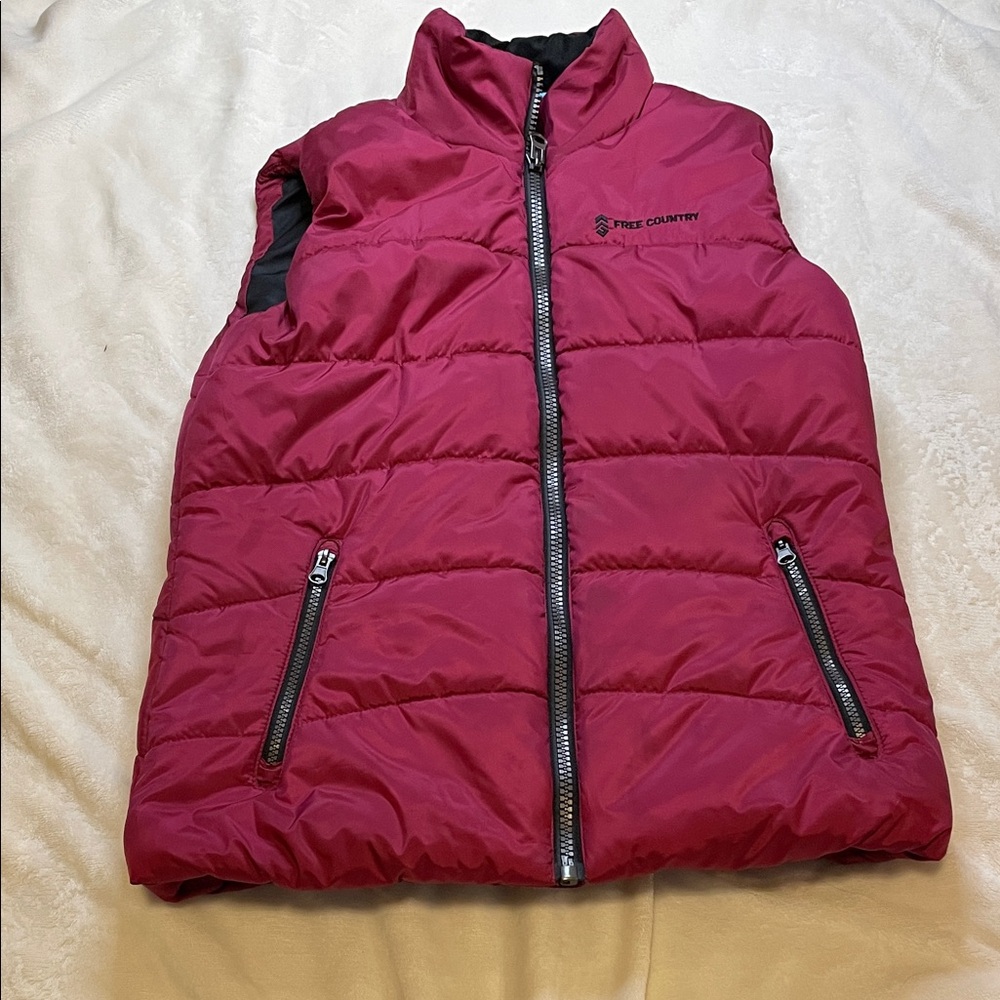 Free Country Burgundy Puffer Vest
